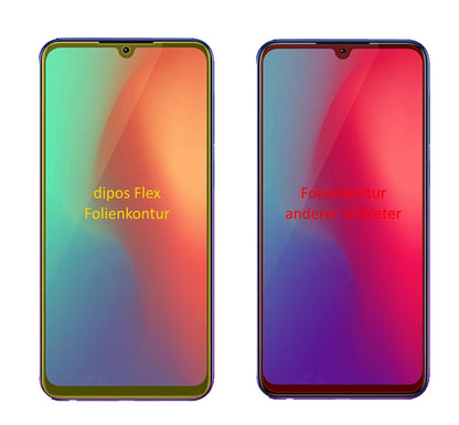 Klare Displayschutzfolie von dipos passend für Vivo Z3, 100% Displayabdeckung und blasenfreie Montage