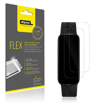 Klare Displayschutzfolie von dipos passend für VivoWatch 6 Aero (HC-C06), 100% Displayabdeckung und blasenfreie Montage