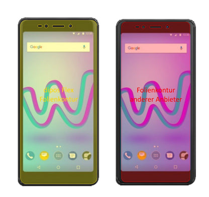 Klare Displayschutzfolie von dipos passend für Wiko Jerry 3, 100% Displayabdeckung und blasenfreie Montage