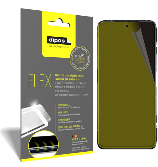 Klare Displayschutzfolie von dipos passend für Xiaomi Black Shark 4S Pro, 100% Displayabdeckung und blasenfreie Montage