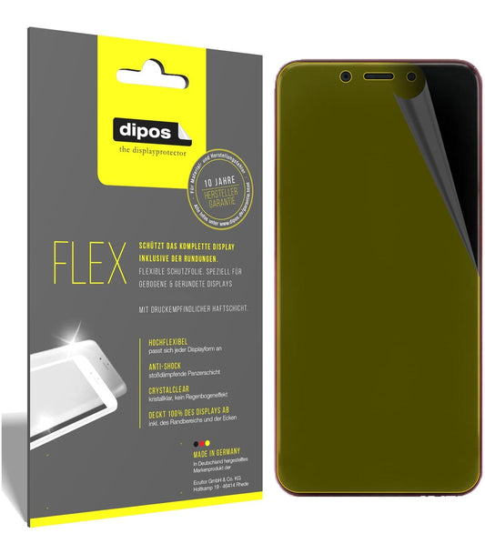 Klare Displayschutzfolie von dipos passend für Xiaomi Mi 6X, 100% Displayabdeckung und blasenfreie Montage