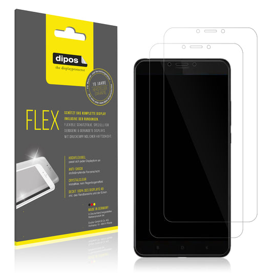 Klare Displayschutzfolie von dipos passend für Xiaomi Mi Max 3, 100% Displayabdeckung und blasenfreie Montage