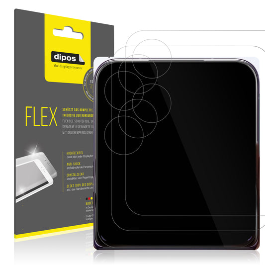Klare Displayschutzfolie von dipos passend für Xiaomi Mi Mix Flip (Frondisplay), 100% Displayabdeckung und blasenfreie Montage