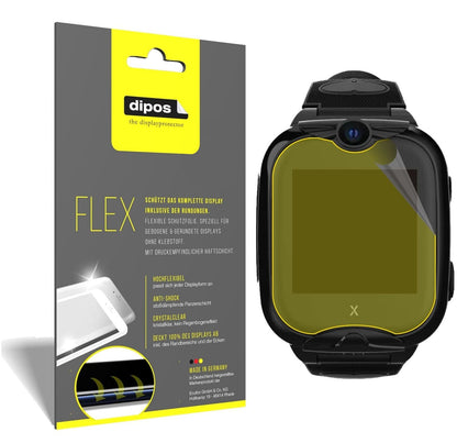 Klare Displayschutzfolie von dipos passend für Xplora XGO 2, 100% Displayabdeckung und blasenfreie Montage