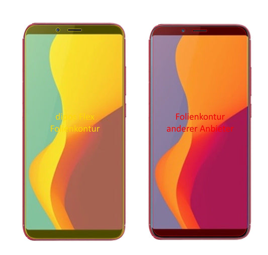 Klare Displayschutzfolie von dipos passend für ZTE Nubia V18, 100% Displayabdeckung und blasenfreie Montage