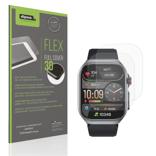 Matte Displayschutzfolie von dipos passend für AAFGVC Orthowatch Arca, 100% Displayabdeckung und blasenfreie Montage