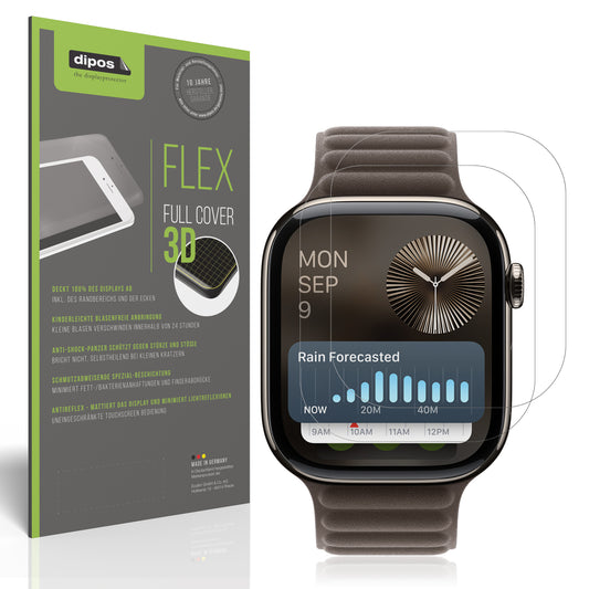 Matte Displayschutzfolie von dipos passend für Apple Watch SE 3 40mm, 100% Displayabdeckung und blasenfreie Montage