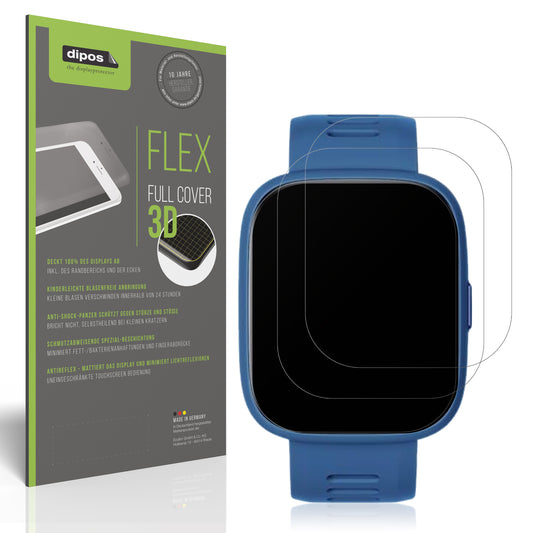 Matte Displayschutzfolie von dipos passend für BiggerFive Smartwatch Kinder, 100% Displayabdeckung und blasenfreie Montage