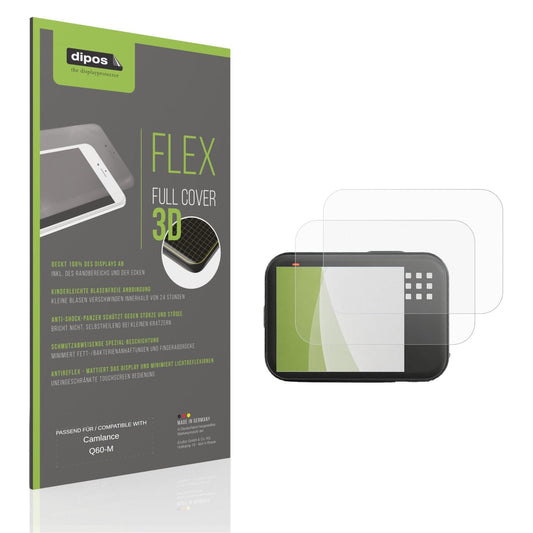 Matte Displayschutzfolie von dipos passend für Camlance Q60-M, 100% Displayabdeckung und blasenfreie Montage