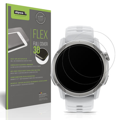 Matte Displayschutzfolie von dipos passend für Coros Apex 4 46mm, 100% Displayabdeckung und blasenfreie Montage