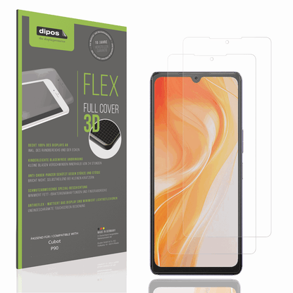 Matte Displayschutzfolie von dipos passend für Cubot P90, 100% Displayabdeckung und blasenfreie Montage
