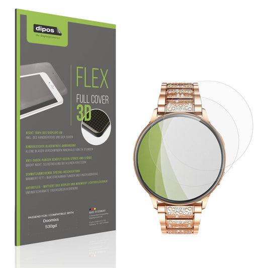 Matte Displayschutzfolie von dipos passend für Doomixs S30gd, 100% Displayabdeckung und blasenfreie Montage