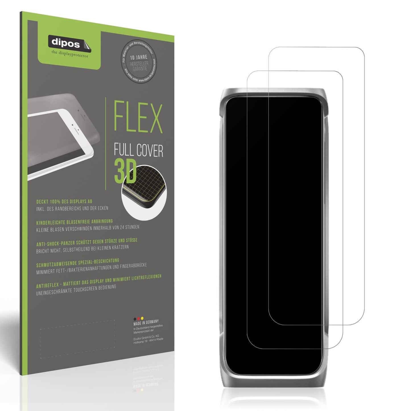 Matte Displayschutzfolie von dipos passend für EcoFlow Rapid Pro X, 100% Displayabdeckung und blasenfreie Montage