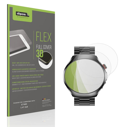 Matte Displayschutzfolie von dipos passend für ET460 1.47 Zoll, 100% Displayabdeckung und blasenfreie Montage