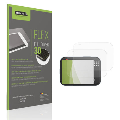 Matte Displayschutzfolie von dipos passend für Euorosi GO10, 100% Displayabdeckung und blasenfreie Montage