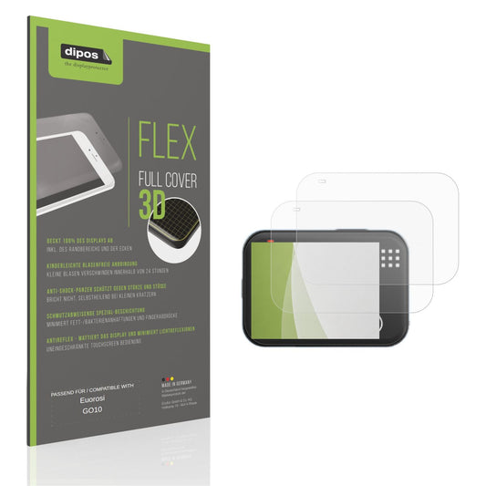 Matte Displayschutzfolie von dipos passend für Euorosi GO10, 100% Displayabdeckung und blasenfreie Montage