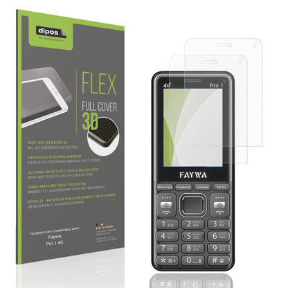Matte Displayschutzfolie von dipos passend für Faywa Pro 1 4G, 100% Displayabdeckung und blasenfreie Montage