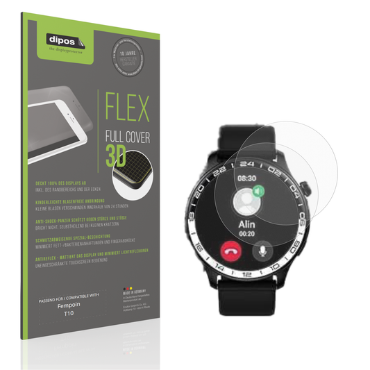 Matte Displayschutzfolie von dipos passend für Fempoin T10, 100% Displayabdeckung und blasenfreie Montage