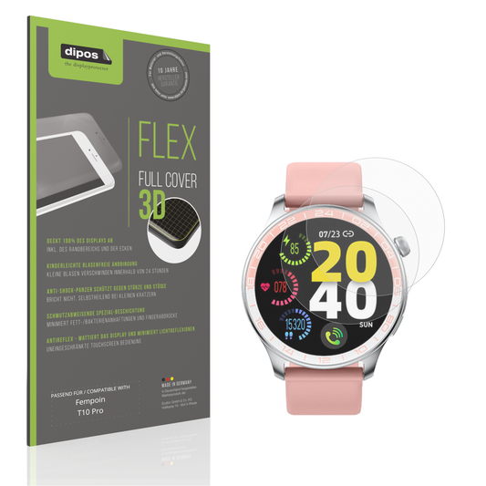 Matte Displayschutzfolie von dipos passend für Fempoin T10 Pro, 100% Displayabdeckung und blasenfreie Montage