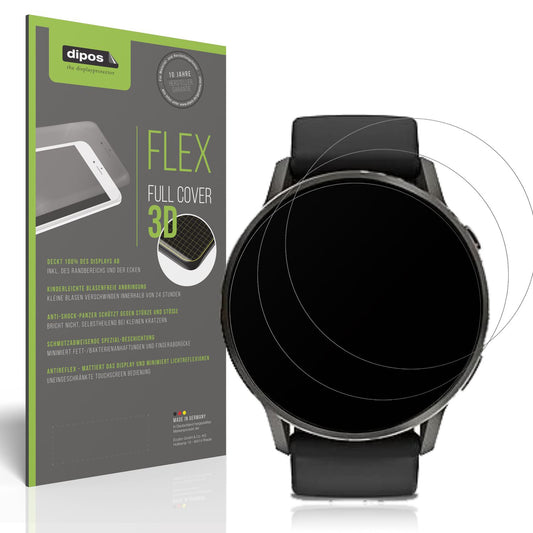 Matte Displayschutzfolie von dipos passend für Garmin Venu 4 41mm, 100% Displayabdeckung und blasenfreie Montage
