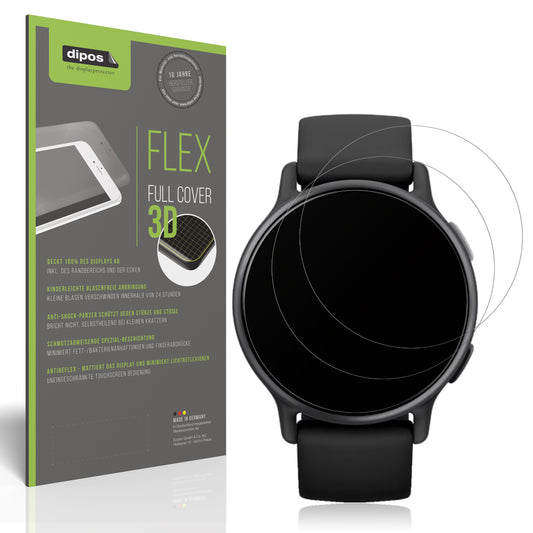 Matte Displayschutzfolie von dipos passend für Garmin Vivoactive 5, 100% Displayabdeckung und blasenfreie Montage