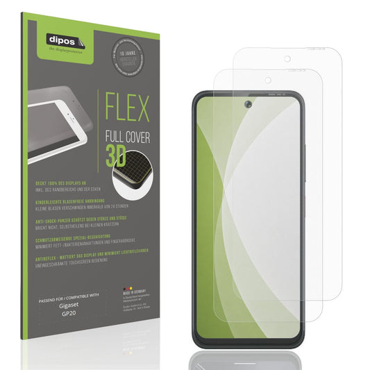 Matte Displayschutzfolie von dipos passend für Gigaset GP20, 100% Displayabdeckung und blasenfreie Montage