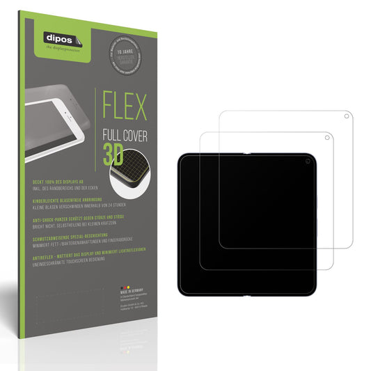 Matte Displayschutzfolie von dipos passend für Google Pixel 10 Pro Fold Innenseite, 100% Displayabdeckung und blasenfreie Montage