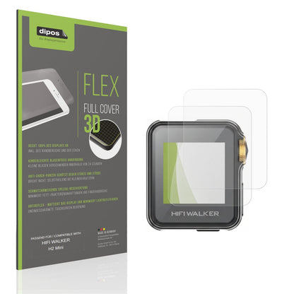 Matte Displayschutzfolie von dipos passend für HIFI WALKER H2 Mini, 100% Displayabdeckung und blasenfreie Montage