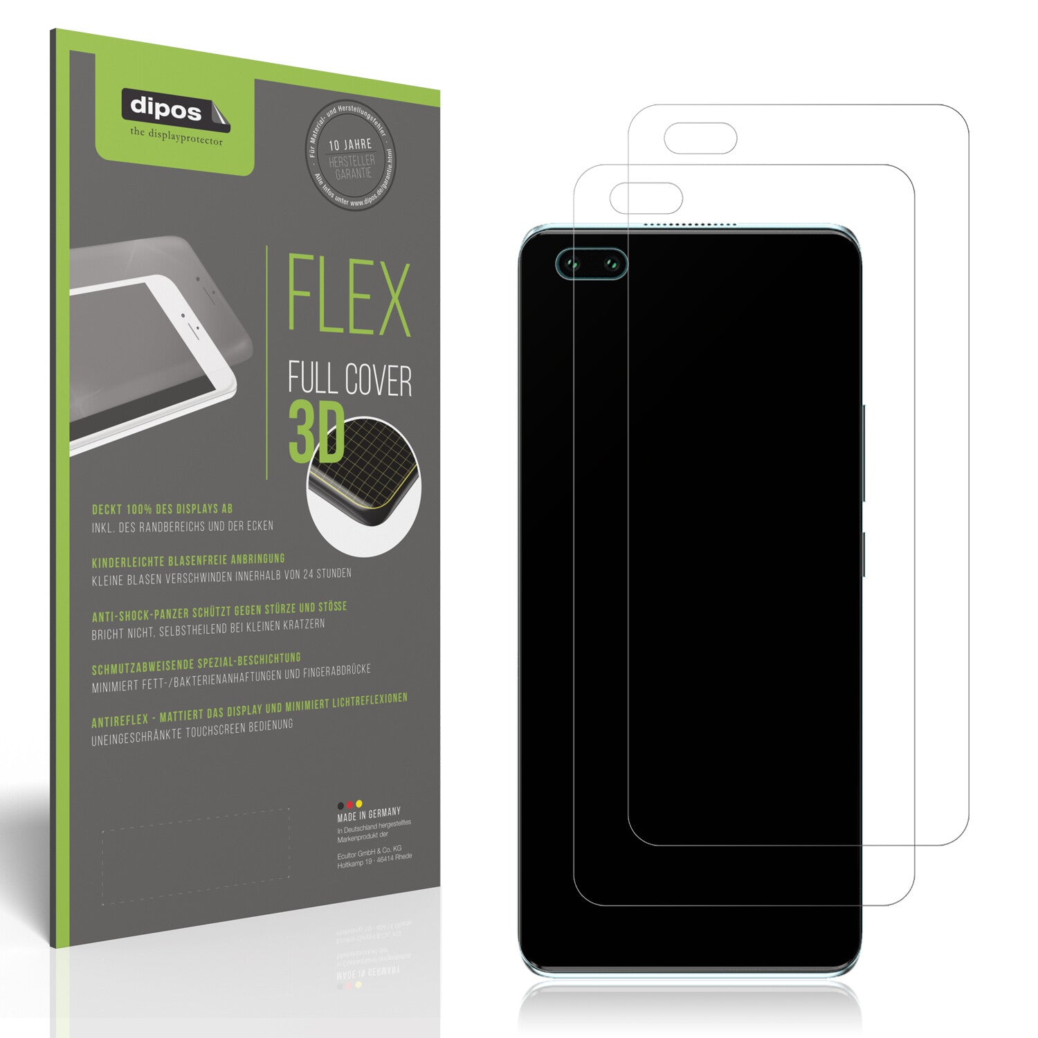Matte Displayschutzfolie von dipos passend für Hisense Infinity H60 5G, 100% Displayabdeckung und blasenfreie Montage