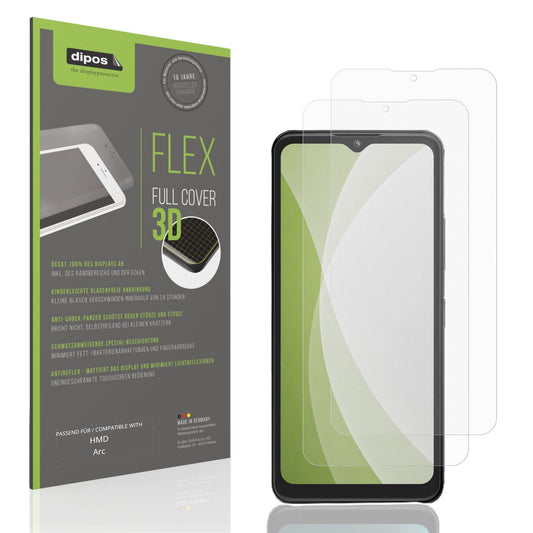 Matte Displayschutzfolie von dipos passend für HMD Arc, 100% Displayabdeckung und blasenfreie Montage