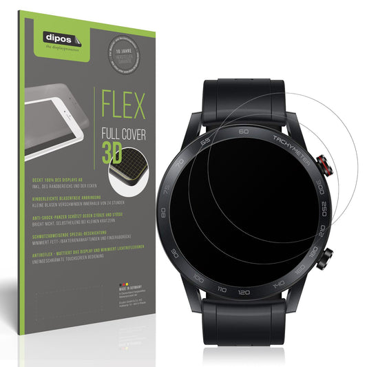 Matte Displayschutzfolie von dipos passend für Honor Magic Watch 2 46mm, 100% Displayabdeckung und blasenfreie Montage