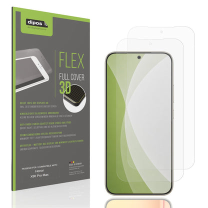 Matte Displayschutzfolie von dipos passend für Honor X80 Pro Max, 100% Displayabdeckung und blasenfreie Montage