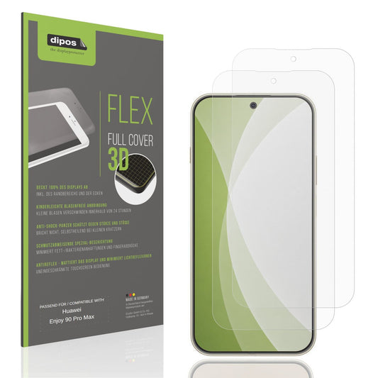 Matte Displayschutzfolie von dipos passend für Huawei Enjoy 90 Pro Max, 100% Displayabdeckung und blasenfreie Montage