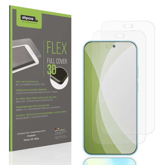 Matte Displayschutzfolie von dipos passend für Huawei Nova 16 Ultra, 100% Displayabdeckung und blasenfreie Montage