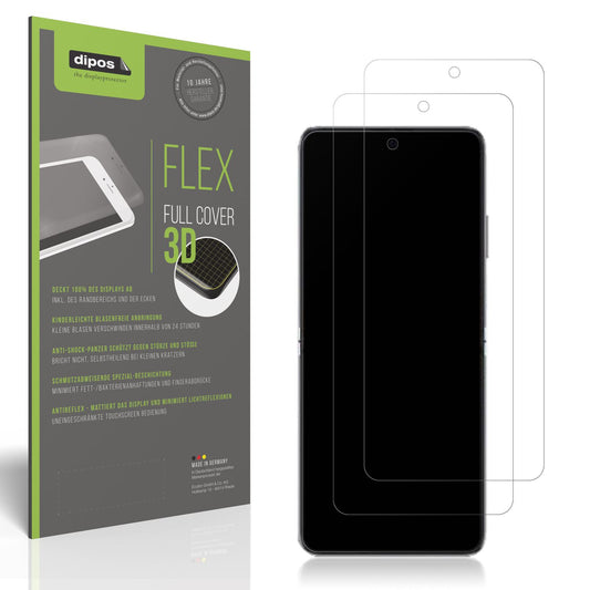 Matte Displayschutzfolie von dipos passend für Huawei Pocket 2, 100% Displayabdeckung und blasenfreie Montage