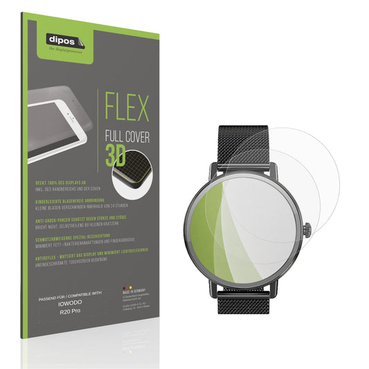 Matte Displayschutzfolie von dipos passend für IOWODO R20 Pro, 100% Displayabdeckung und blasenfreie Montage