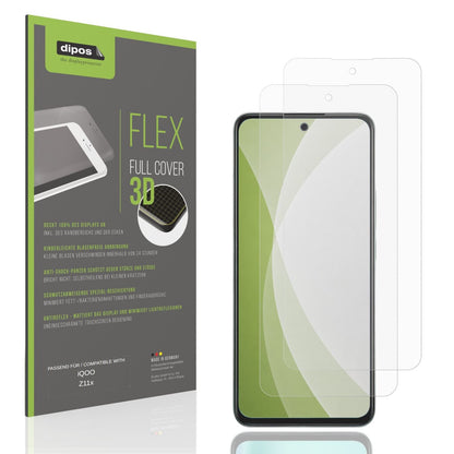 Matte Displayschutzfolie von dipos passend für iQOO Z11x, 100% Displayabdeckung und blasenfreie Montage