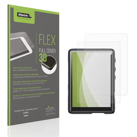 Matte Displayschutzfolie von dipos passend für joliker NM4, 100% Displayabdeckung und blasenfreie Montage
