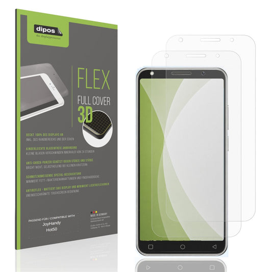 Matte Displayschutzfolie von dipos passend für JoyHandy Hot50, 100% Displayabdeckung und blasenfreie Montage