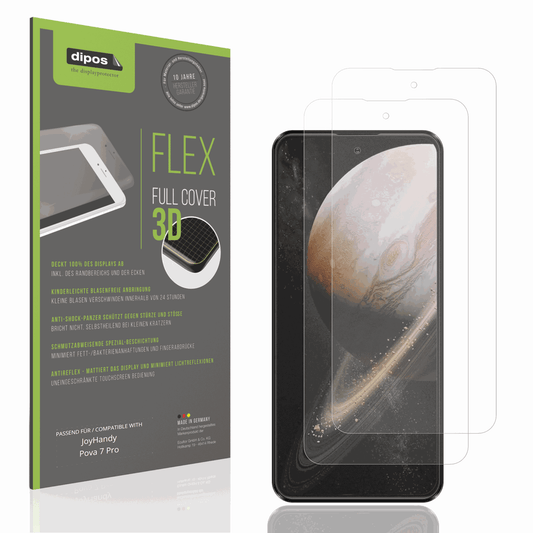Matte Displayschutzfolie von dipos passend für JoyHandy Pova7Pro, 100% Displayabdeckung und blasenfreie Montage