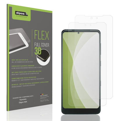 Matte Displayschutzfolie von dipos passend für Kyocera Digno WX, 100% Displayabdeckung und blasenfreie Montage