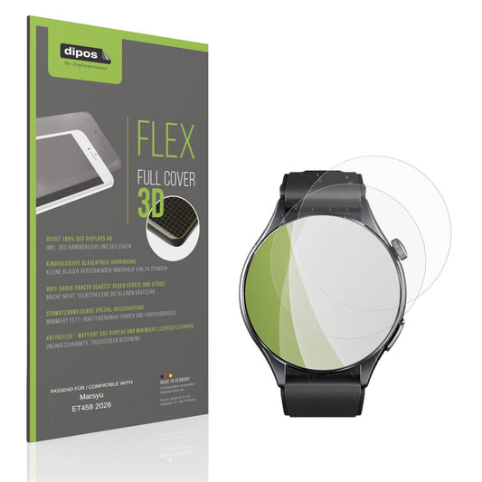Matte Displayschutzfolie von dipos passend für Marsyu ET458 2026, 100% Displayabdeckung und blasenfreie Montage