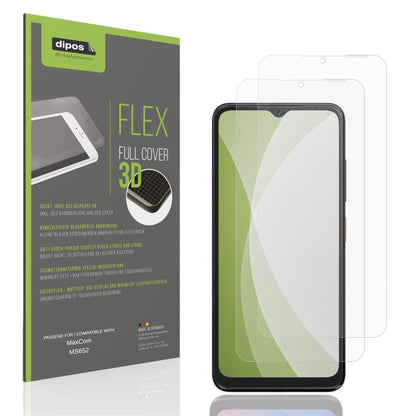 Matte Displayschutzfolie von dipos passend für MaxCom MS652, 100% Displayabdeckung und blasenfreie Montage