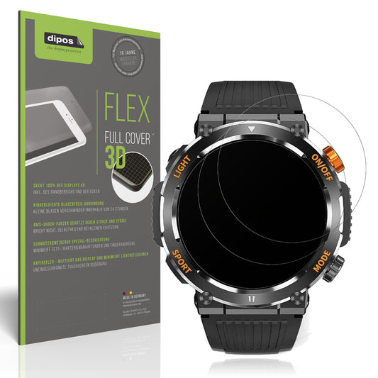 Matte Displayschutzfolie von dipos passend für MEGALITH K52 Fitness Tracker, 100% Displayabdeckung und blasenfreie Montage