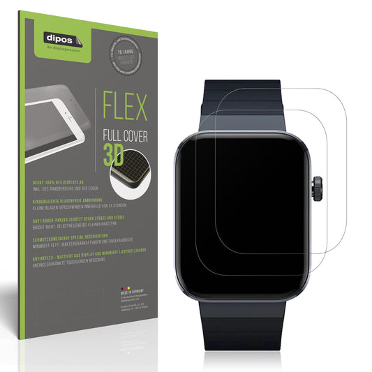 Matte Displayschutzfolie von dipos passend für Mibro Watch T1, 100% Displayabdeckung und blasenfreie Montage