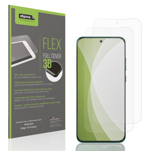 Matte Displayschutzfolie von dipos passend für Motorola Edge 70 Fusion, 100% Displayabdeckung und blasenfreie Montage