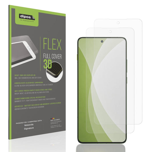 Matte Displayschutzfolie von dipos passend für Motorola Signature, 100% Displayabdeckung und blasenfreie Montage