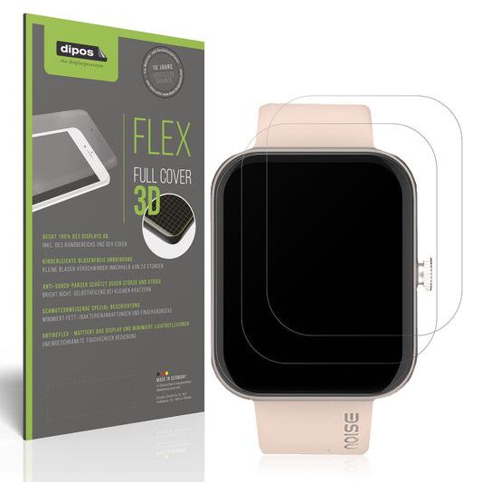 Matte Displayschutzfolie von dipos passend für Noise Colorfit Pulse Grand, 100% Displayabdeckung und blasenfreie Montage