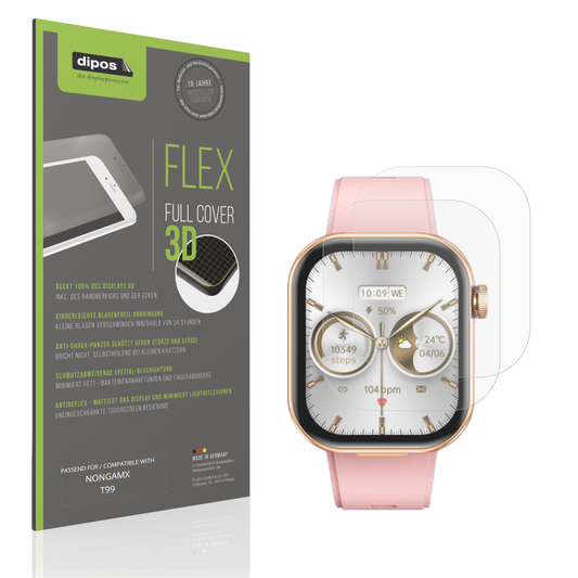 Matte Displayschutzfolie von dipos passend für NONGAMX T99, 100% Displayabdeckung und blasenfreie Montage