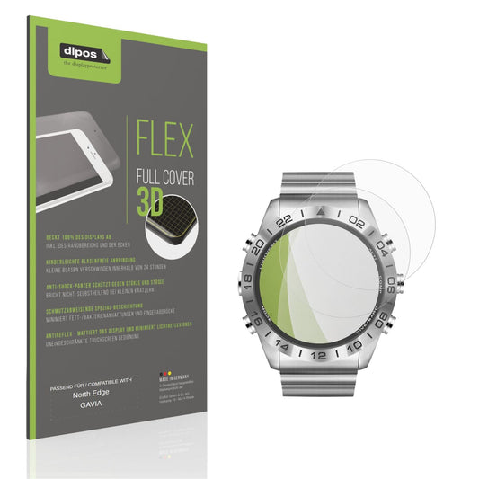 Matte Displayschutzfolie von dipos passend für North Edge GAVIA, 100% Displayabdeckung und blasenfreie Montage
